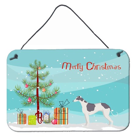 Carolines Treasures Greyhound Christmas Tree Wall or Door Hanging Prints CK3543DS812